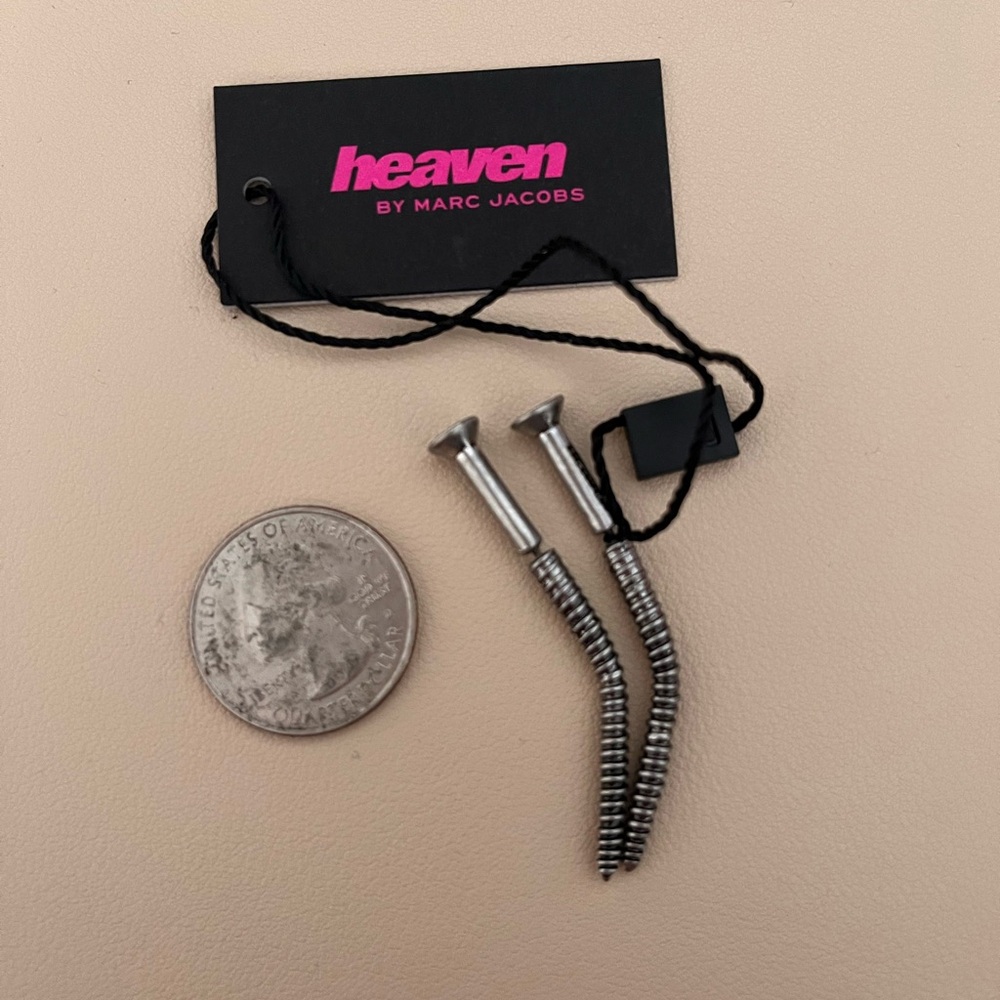🚫 SOLD Heaven by Marc Jacobs Silver Screw Earrings